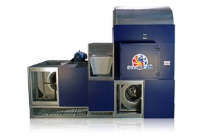 Accudraft KD Series Integrated Paint Booth Air Makeup Unit with Heat Recycle