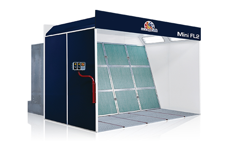 Parts spray booth
