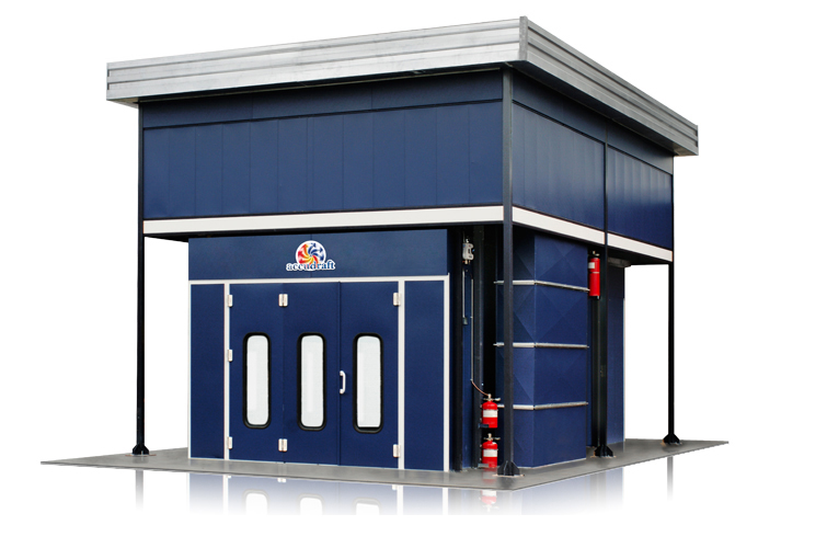 Outdoor Paint Booth Side Mounted Mechanicals and Enclosure