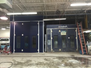 Accudraft Paint Booth with Upgraded Unit