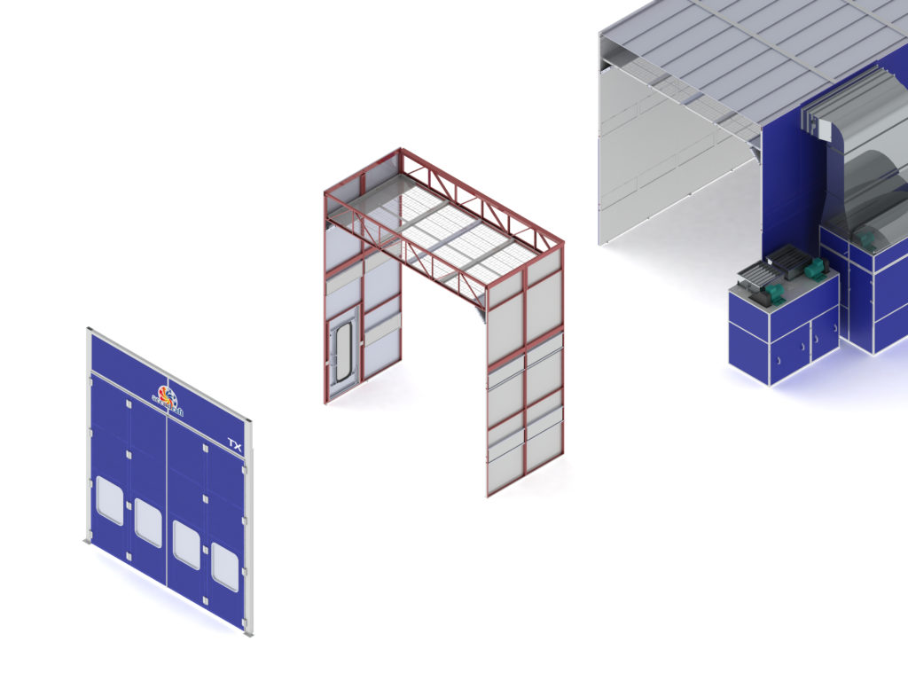 Accudraft TX Truck paint booth