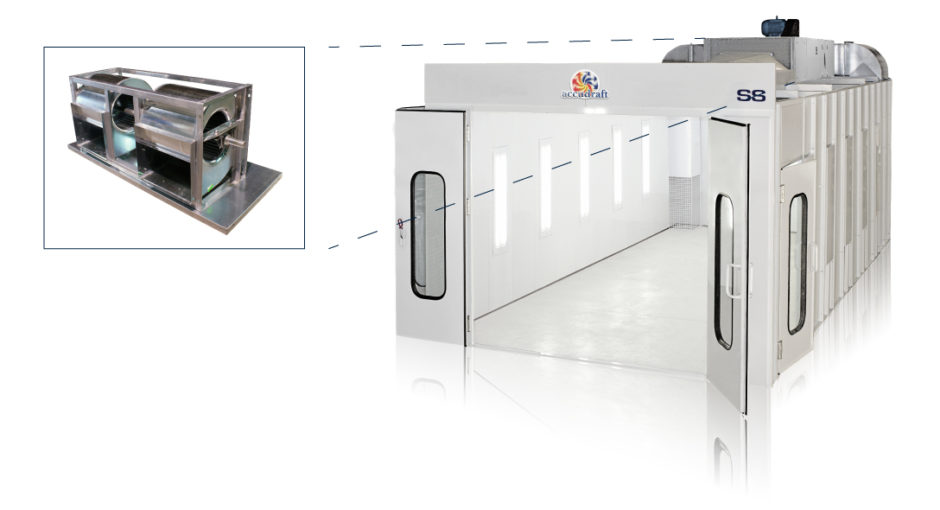 SS Space Saver Paint Booth Accudraft