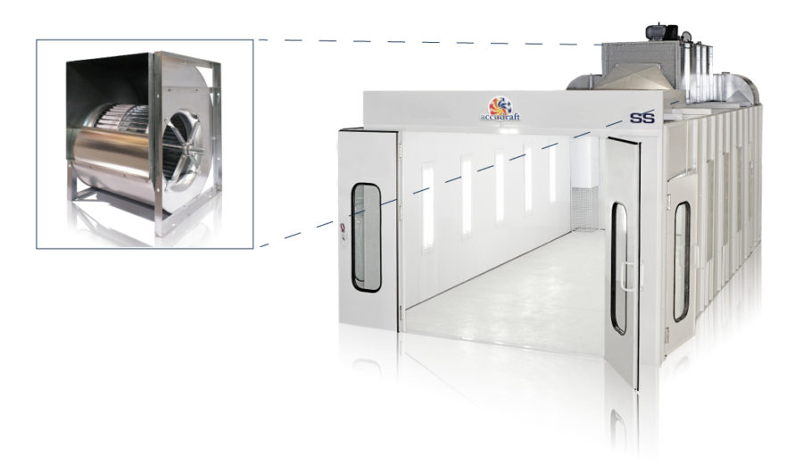 SS Space Saver Paint Booth Accudraft