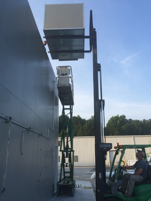 Truck Paint Booth Overhead Makeup Air Unit