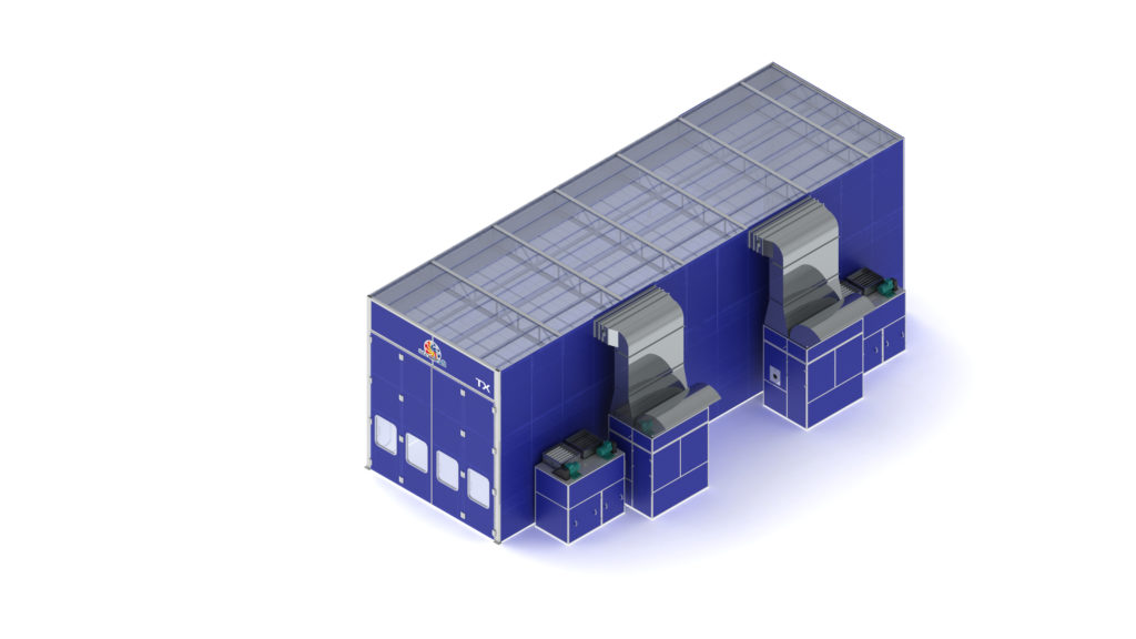 TX Downdraft Truck Paint Booth