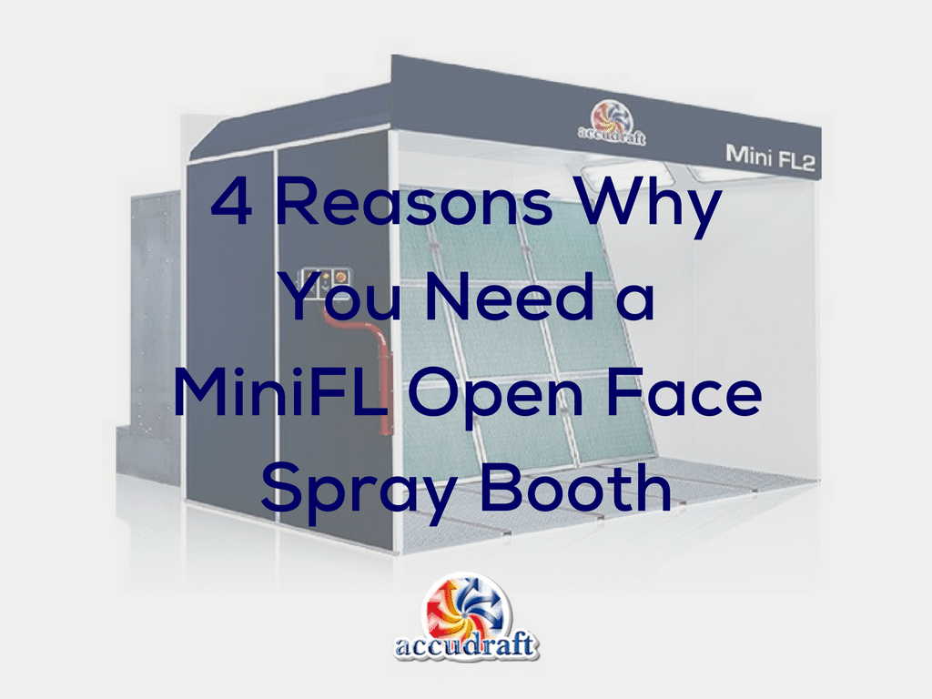 4 Reasons You Need a MiniFL Open Face Spray Booth