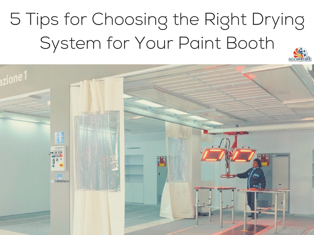 5 Tips for Choosing the Right Drying System for Your Paint Booth