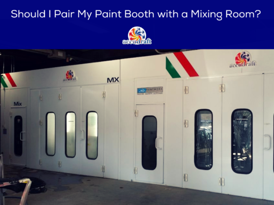 should i pair my paint booth with a mixing room