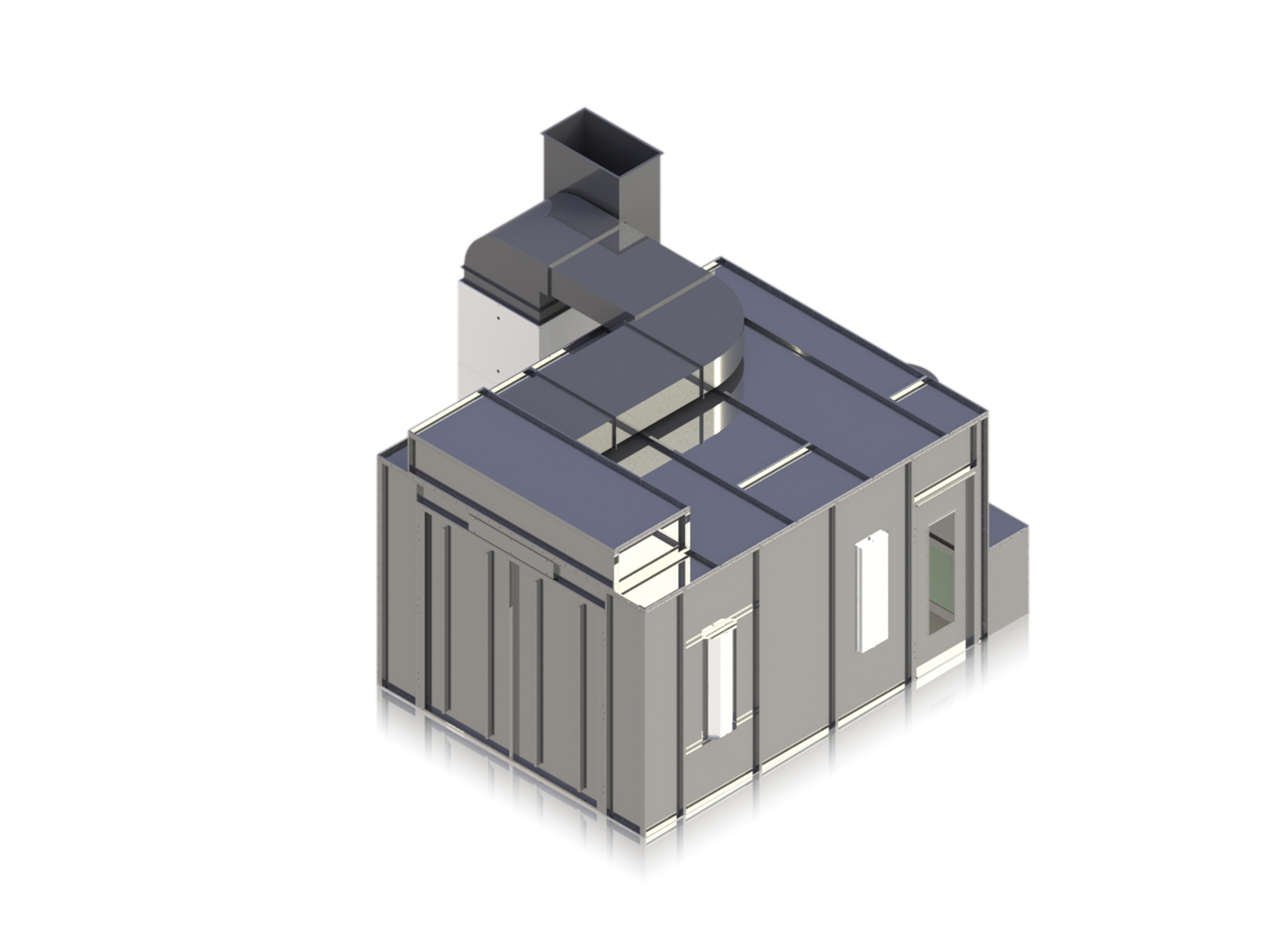 Enclosed Paint Booths Accudraft