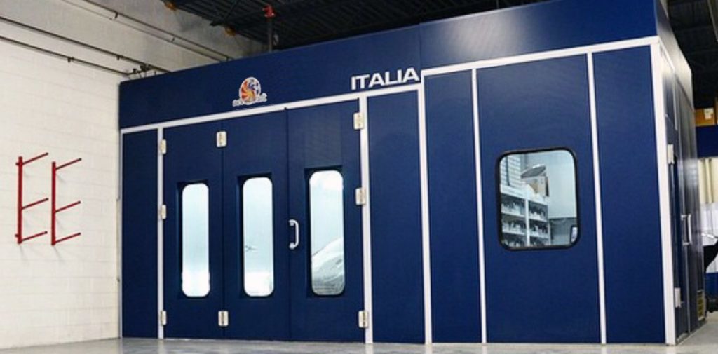 accudraft italia mixing room and paint booth