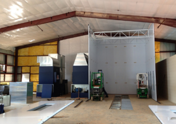 paint booth construction