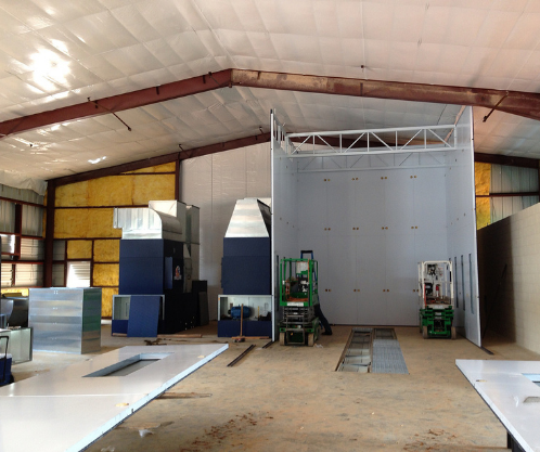 paint booth construction