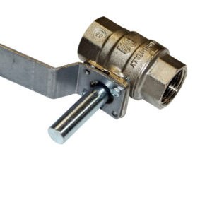 Gas Ball Valve with Actuator Bracket for Paint Booth 1.5"