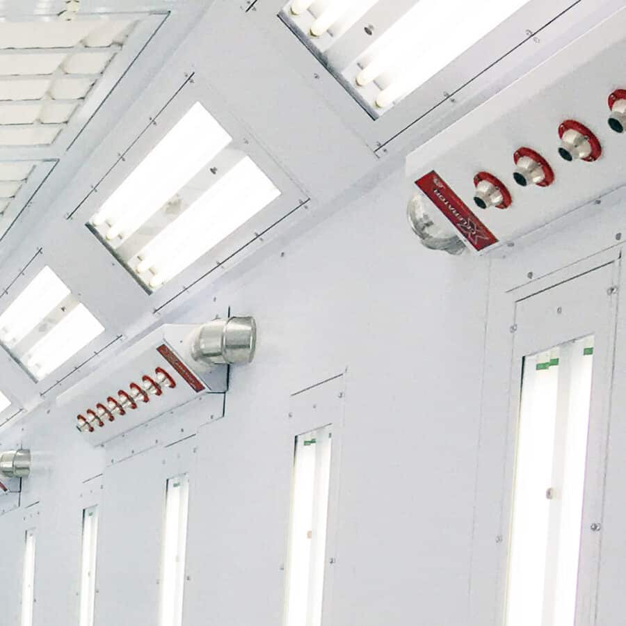 Xcelerator WATERBORNE PAINT DRYING SYSTEM FOR PAINT BOOTHS Leading